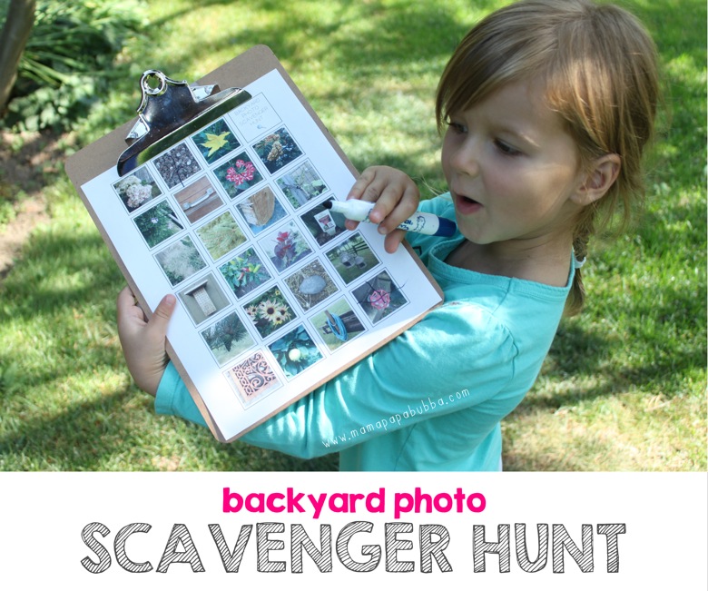 Backyard Photo Scavenger Hunt | Mama Papa Bubba