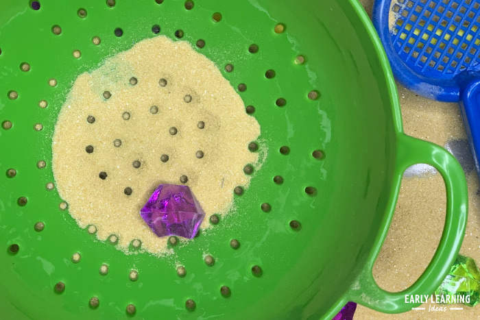 study rocks in preschool dramatic play center