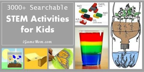 searchable STEM activities for kids