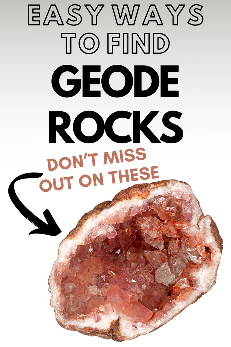 This may contain: an advertisement with the words, easy ways to find good rocks don't miss out on these