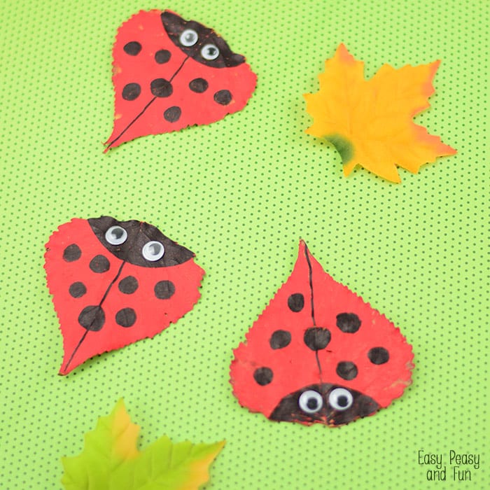 Ladybug Leaf Craft