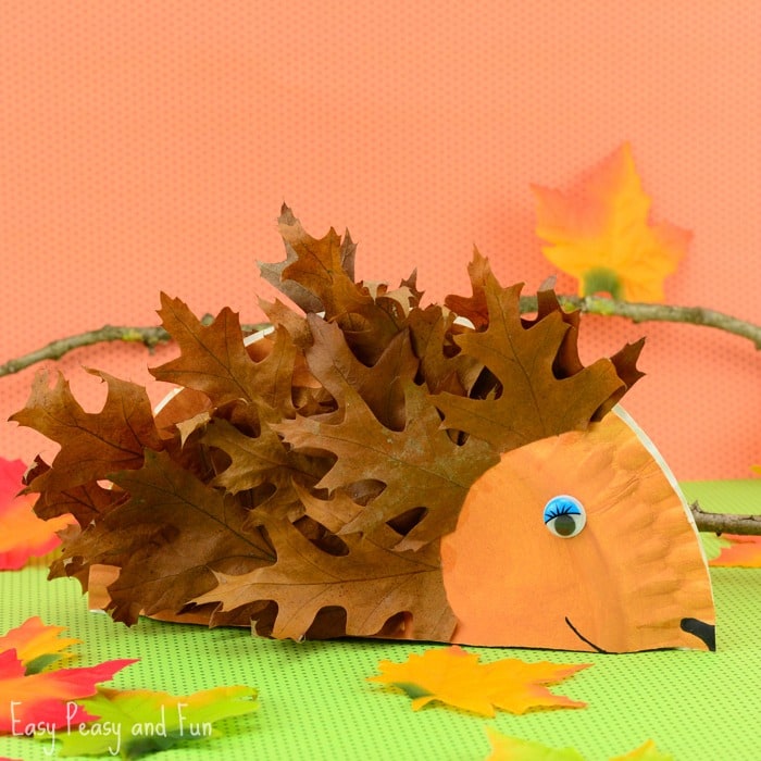 Paper Plate Hedgehog Craft