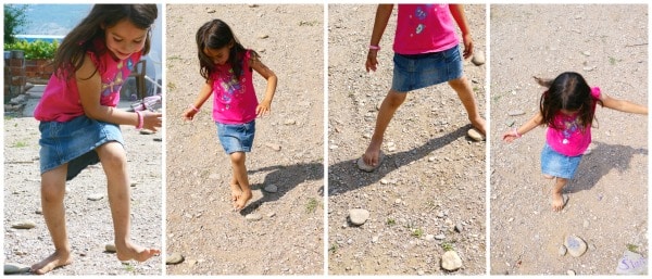 4 iamges of rock activities for kids