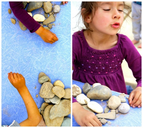 2 iamges of .rock activities for kids 