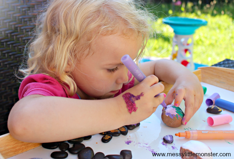 pebble painting for kids