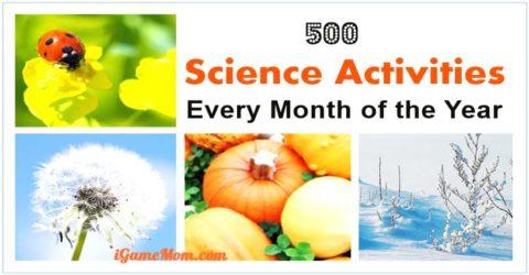 monthly science activity ideas for kids