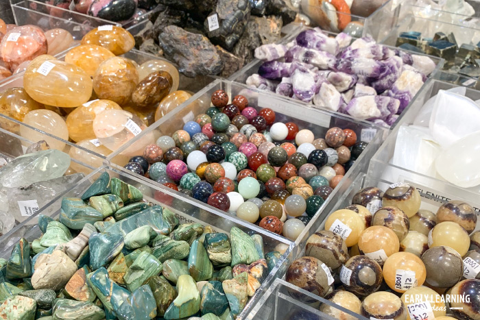 how to find rocks for your geology lab dramatic play center in your preschool classroom