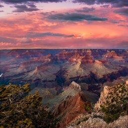 A picture containing valley, canyon, nature, sky
Description automatically generated