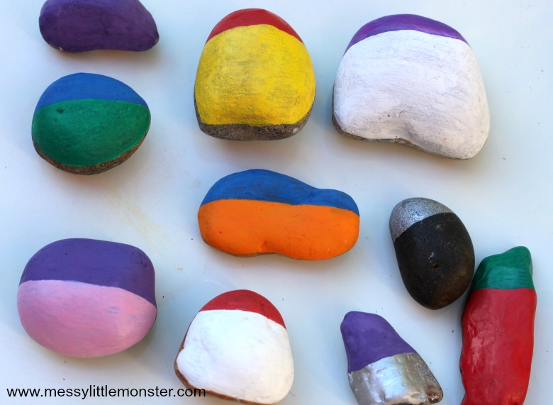 how to make painted rock fairy houses