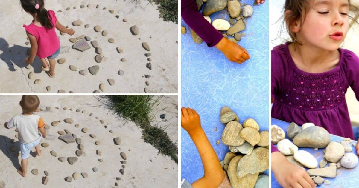 4 images of fun rock activities