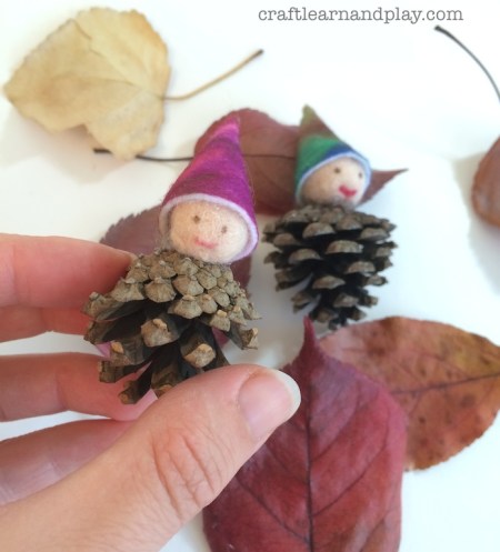 Autumn Felt Pinecone Gnomes