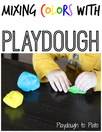 Color Game: Color Mixing with Playdough