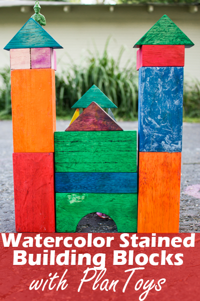 Watercolor Stained Building Blocks