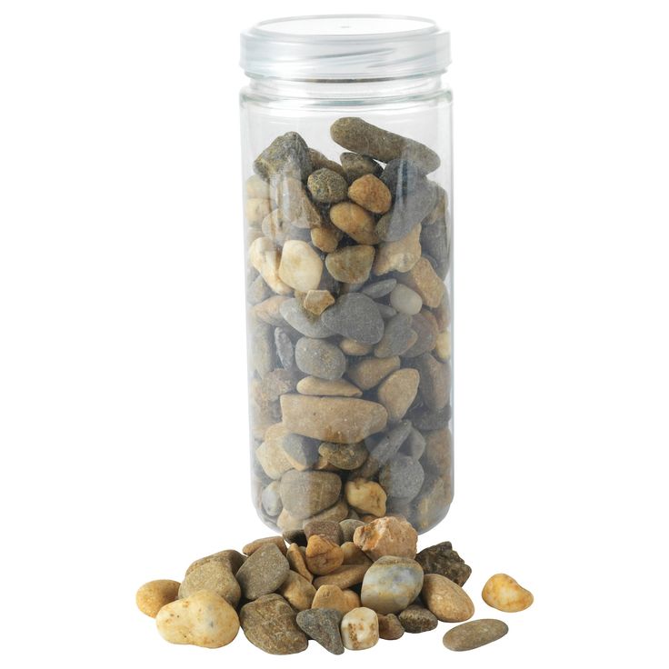 DYFT Decorative stones, natural, 1 lb 8 oz. A simple thing like stones can be a nice decoration in a bowl or a vase. With this collection, you can decorate with beautiful small pebbles, even if you live far from the beach. Stone.