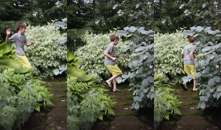 grass isn't the only area in the garden where kids can run