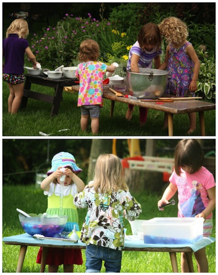 used coffee table as activity table