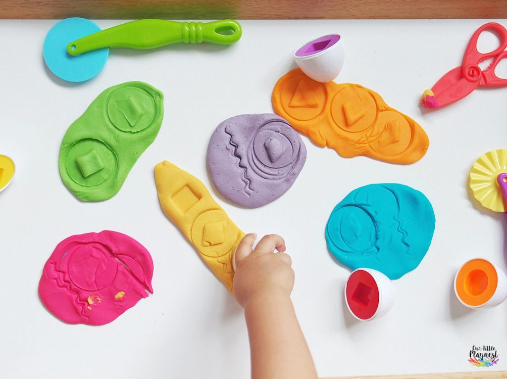 diy homemade play dough taste safe recipe video tutorial our little playnest dinosaur activity