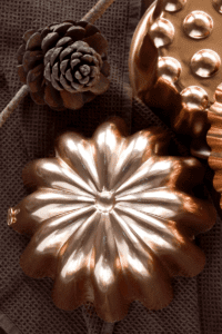 a copper bundt cake pan to freeze large blocks of ice for playing with ice