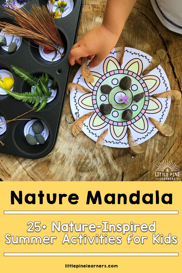 A fun nature mandala scavenger hunt! #outdooractivities #naturecrafts #natureactivities