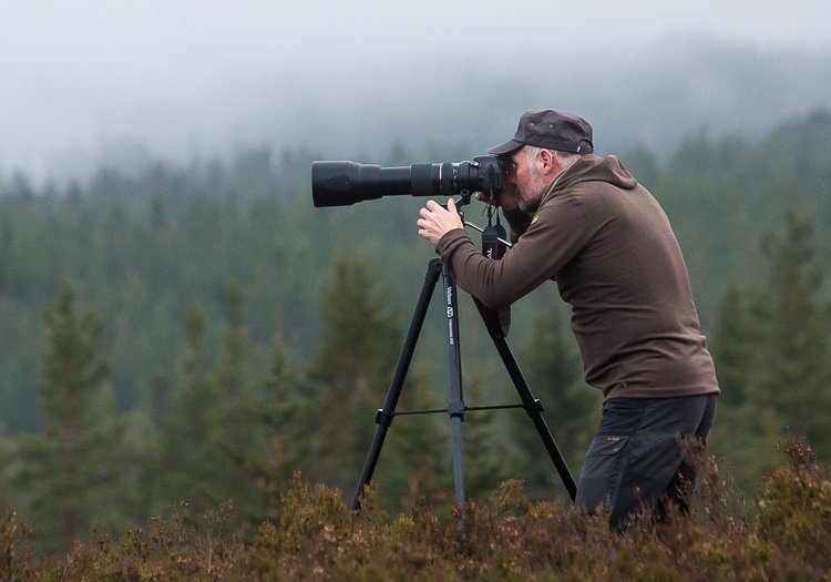 Wildlife photographer. Photo: Jan Nordström