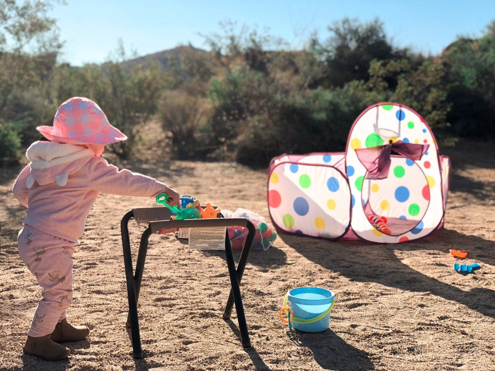 camping with baby toddler kids