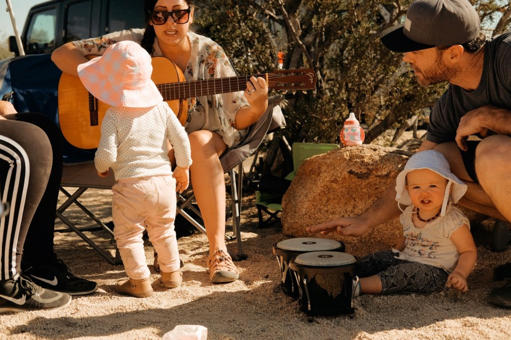 camping with baby toddler
