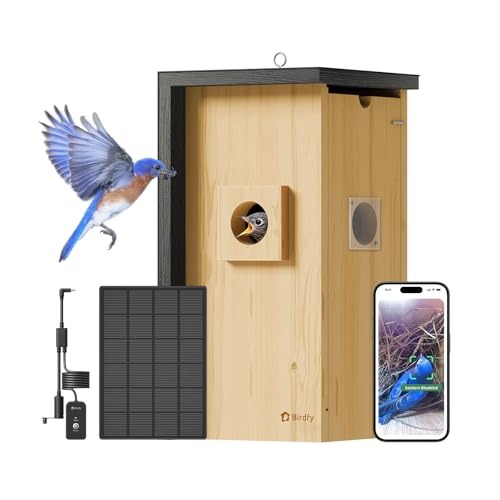 Birdfy Solar Powered Bird House with Camera