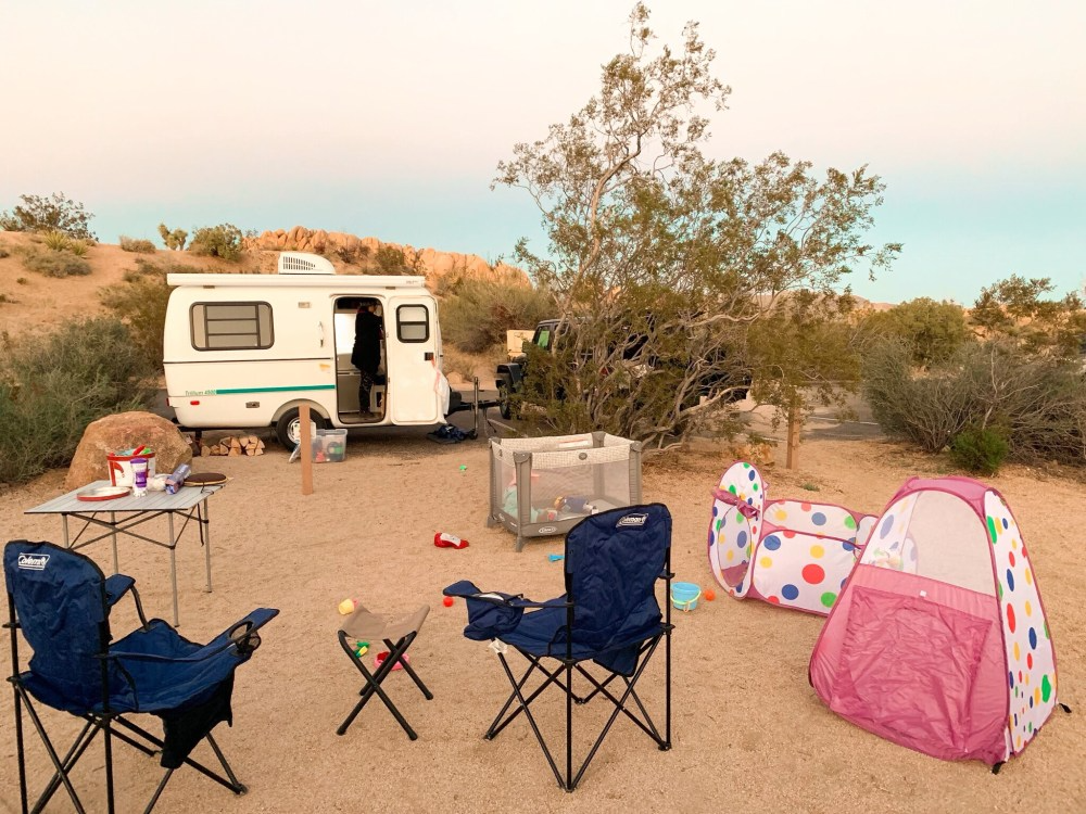 camping with baby toddler kids