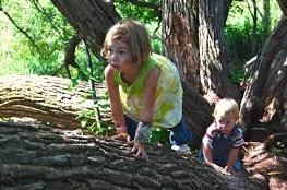 A person and a child in the woods

Description automatically generated with medium confidence