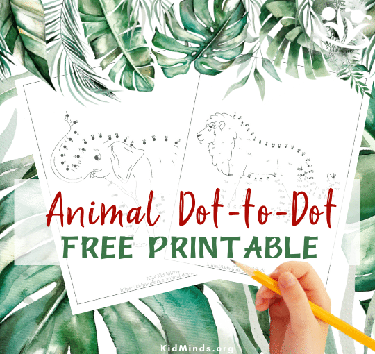 Animal connect-the-dot pages are a fantastic and easy activity for kids, especially when you need a last-minute, no-prep option to keep them entertained. #kidsactivities #freeprintables #braingym #kidminds #creativelearning #earlyeducation #funlearning